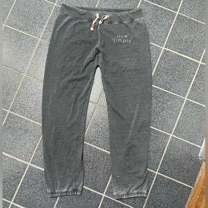 Peace Love World Charcoal Lounge Pants